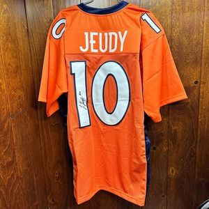 Jerry Jeudy #10 Denver Broncos Signed Certified JSA Jersey XL